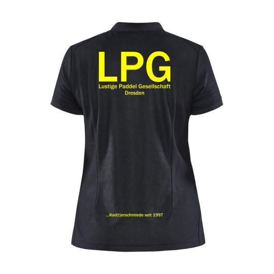 LPG Polohemd Herren schwarz