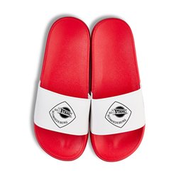 SG Stahl Schmiedeberg Badeschuhe rot/weiss