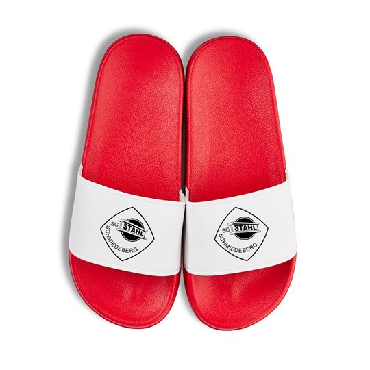 SG Stahl Schmiedeberg Badeschuhe rot/weiss